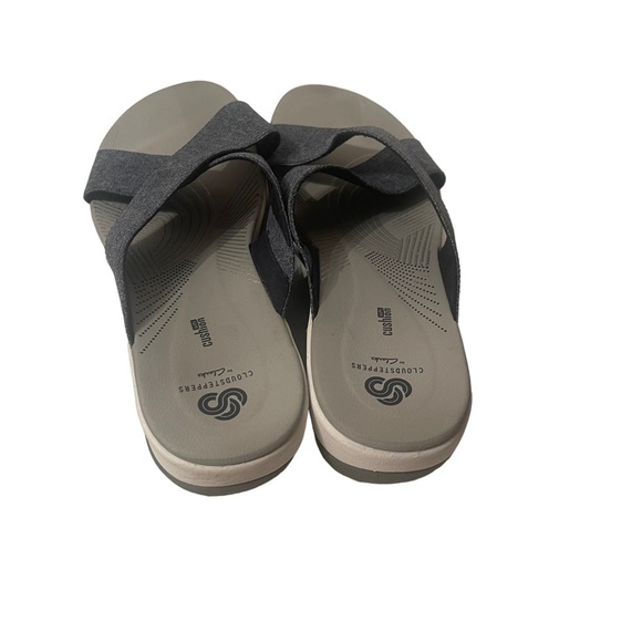 Cloudsteppers By Clarke Soft Cushion Blue Stretch Bands Shoes Size 11 - Picture 4 of 6